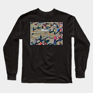 Pilgrims, Jokhang Monastery, Lhasa, Tibet. Long Sleeve T-Shirt